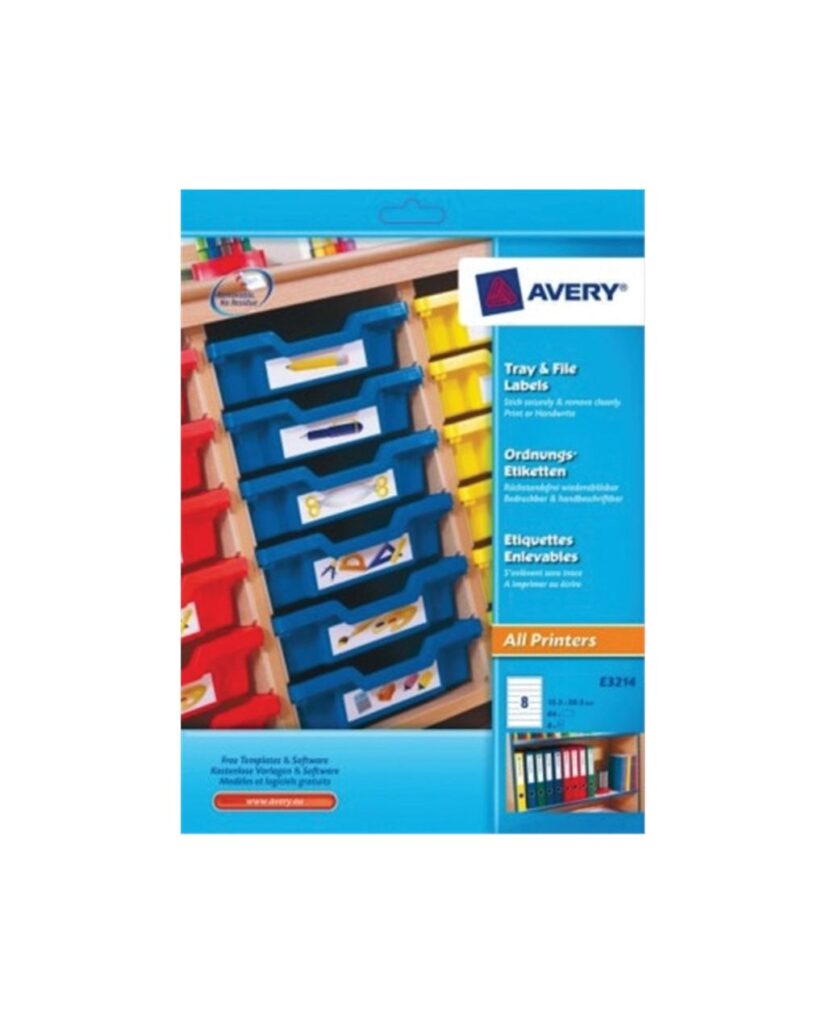 Avery Removable Multi Purpose Labels Tray And File Westcare