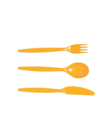 Polycarbonate Fork  - Small, Yellow