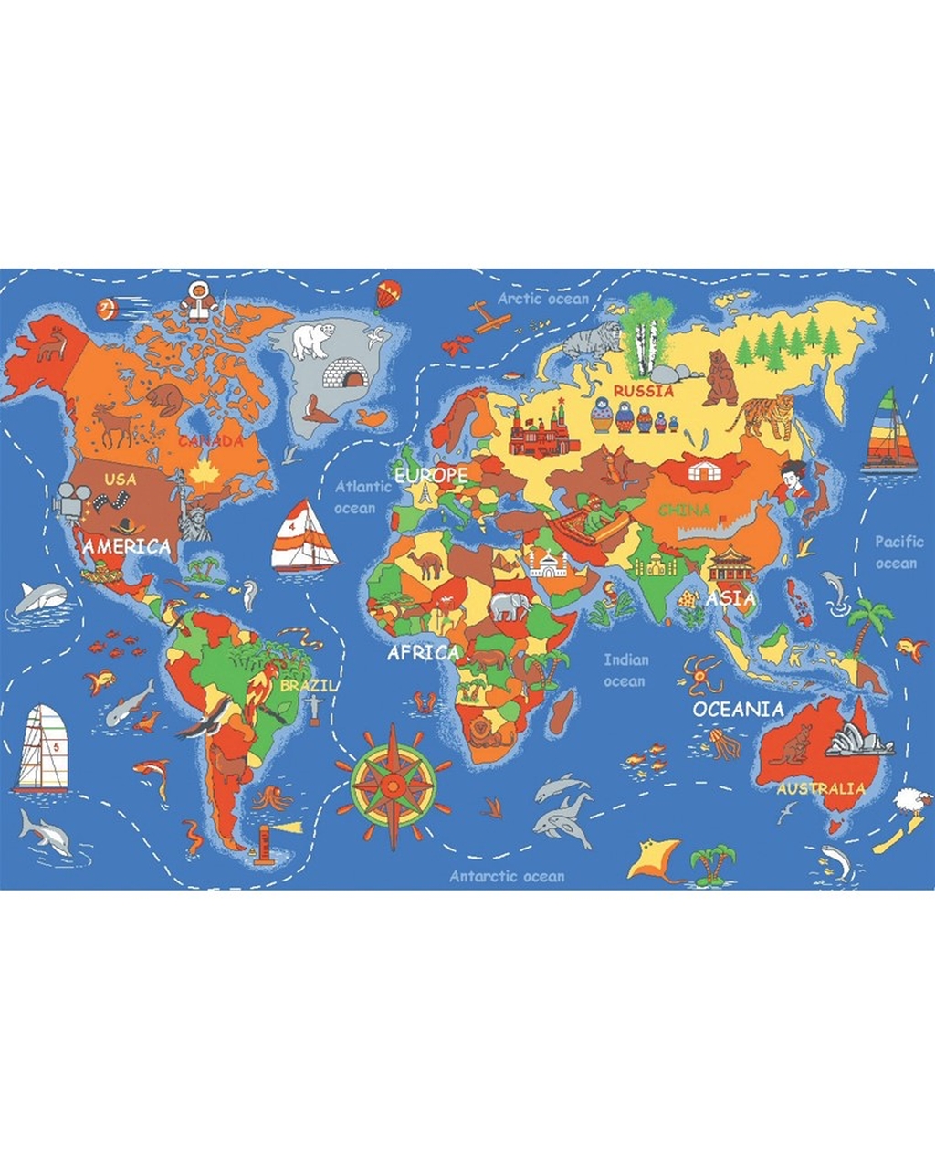 Where In The World Mat – Westcare Education Supply Shop