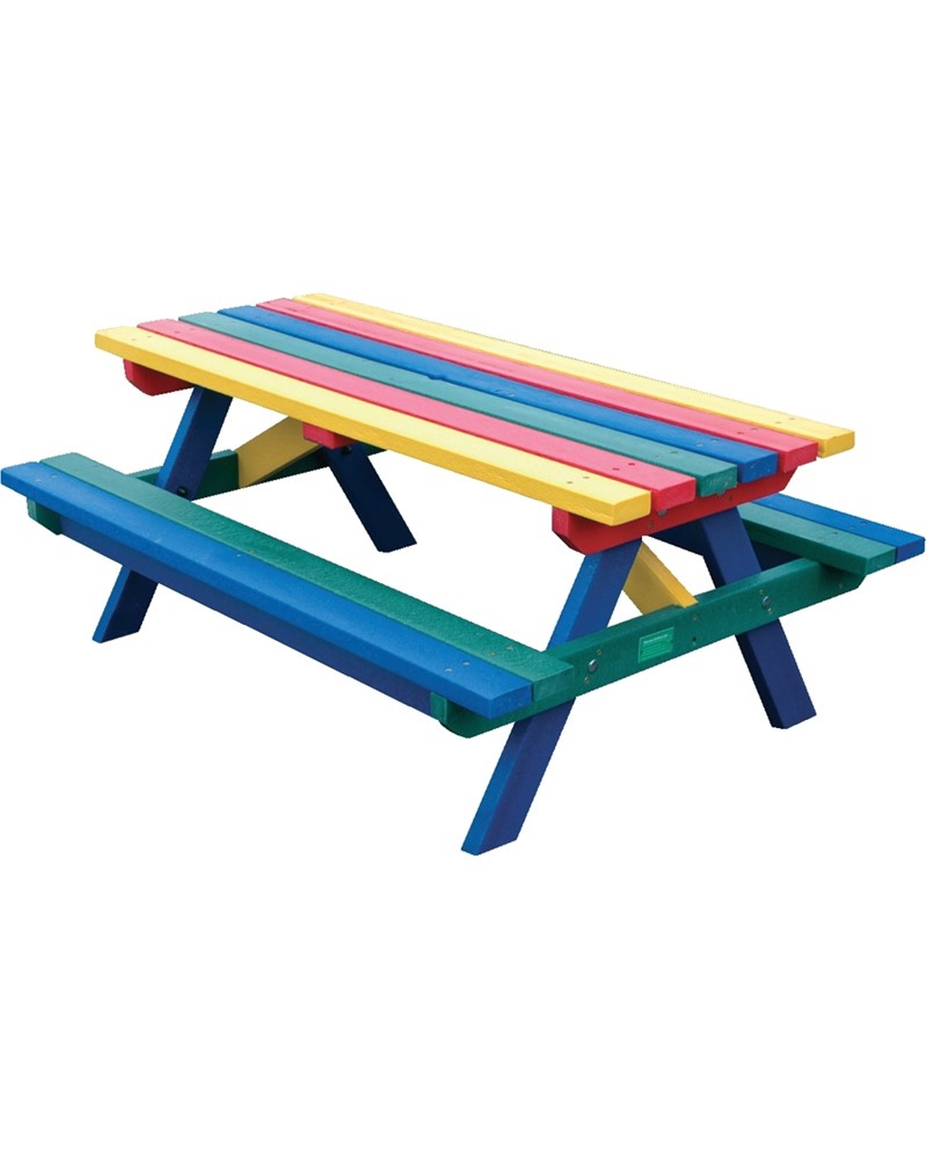 Junior Picnic Table – Blue, Green Or Rainbow – Westcare Education 