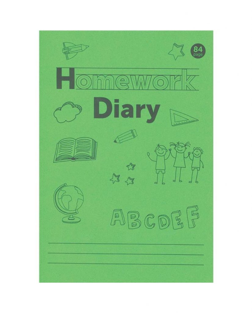 homework diary en anglais