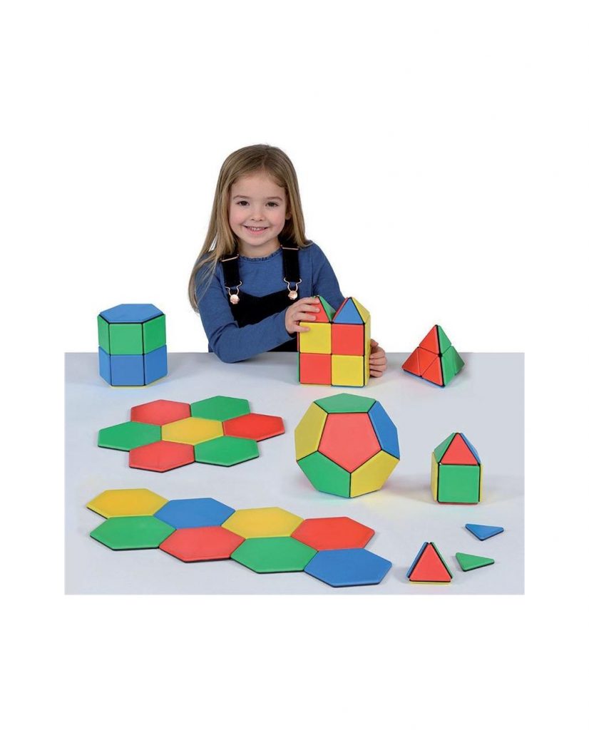 Solid Magnetic Polydron Essentials Shapes Set – Westcare Education ...